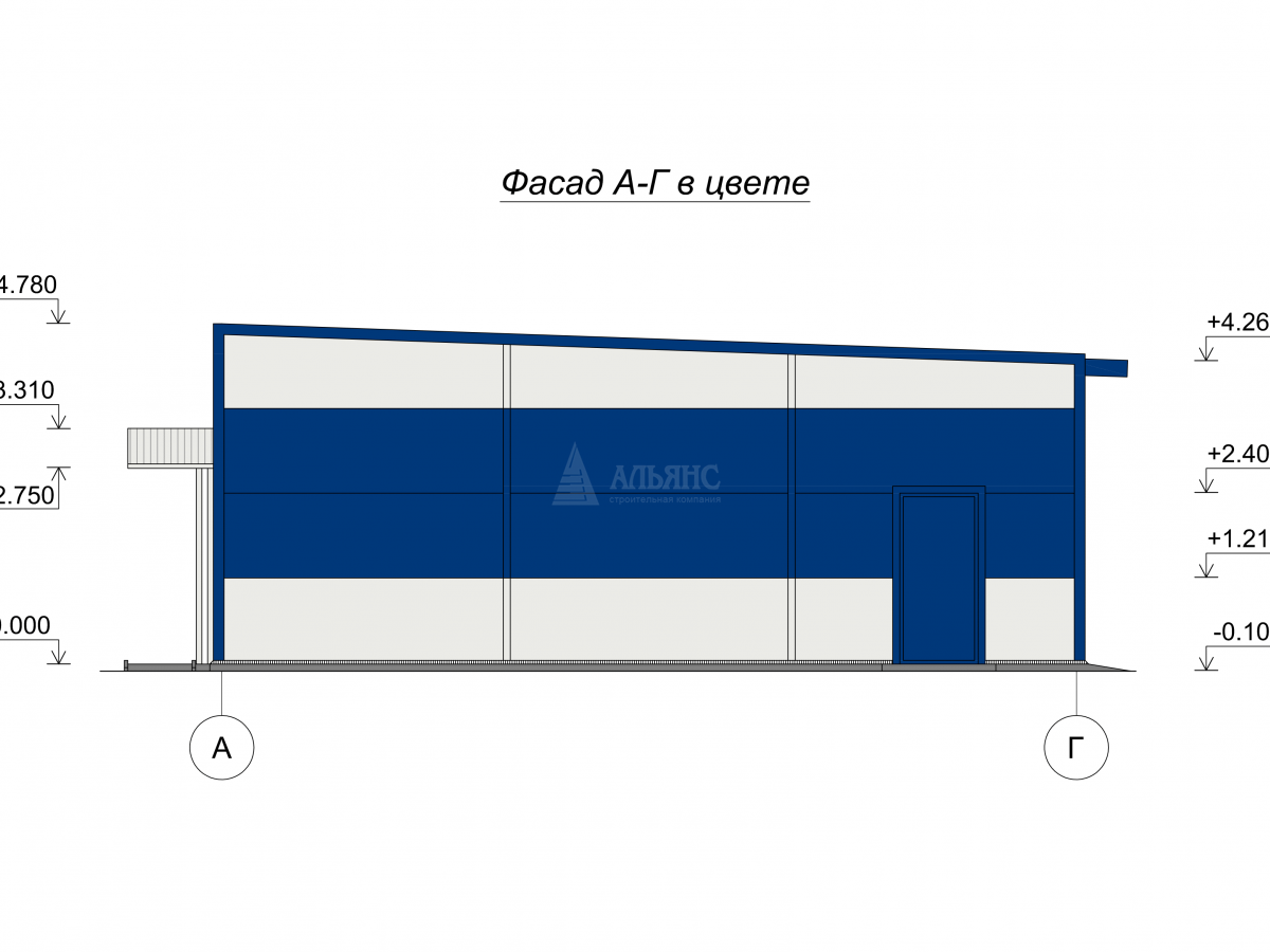 Планировка Магазин из сэндвич-панелей -  фото 2