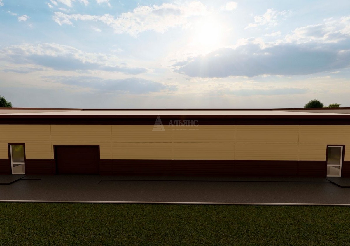 3D визуализация Проект магазина из сэндвич-панелей - фото 6