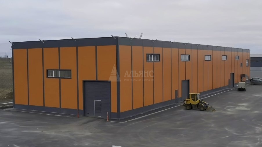 3D визуализация Склад с АБК из сэндвич-панелей  - фото 3