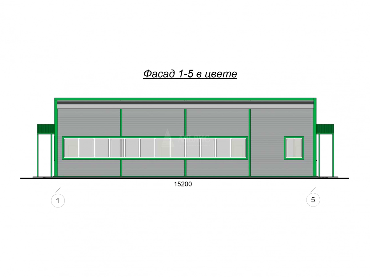 3D визуализация Офис из сэндвич-панелей - фото 5